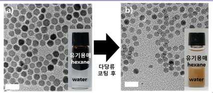 자성 나노입자에 친수성을 부여하는 방법 대표 이미지