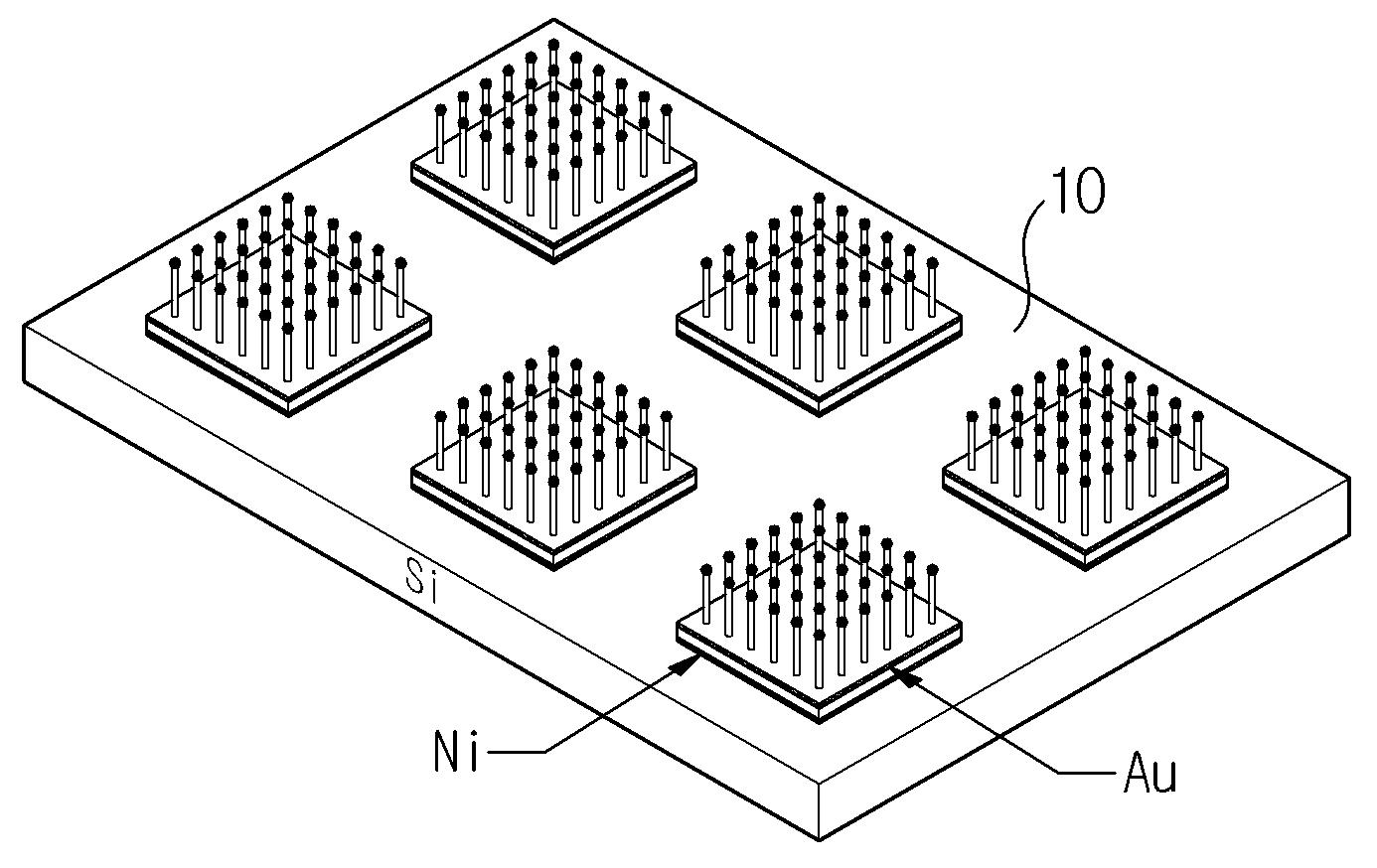 니켈 전극을 이용한 수직 나노와이어 반도체 형성방법 및 그를 적용한 메모리 셀 대표 이미지