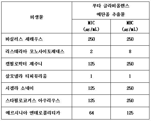 식품미생물에 대한 신규 항균제 대표 이미지