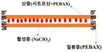 이산화염소 가스 방출용 사세, 이의 제조방법 및 이를 포함하는 포장재 대표 이미지